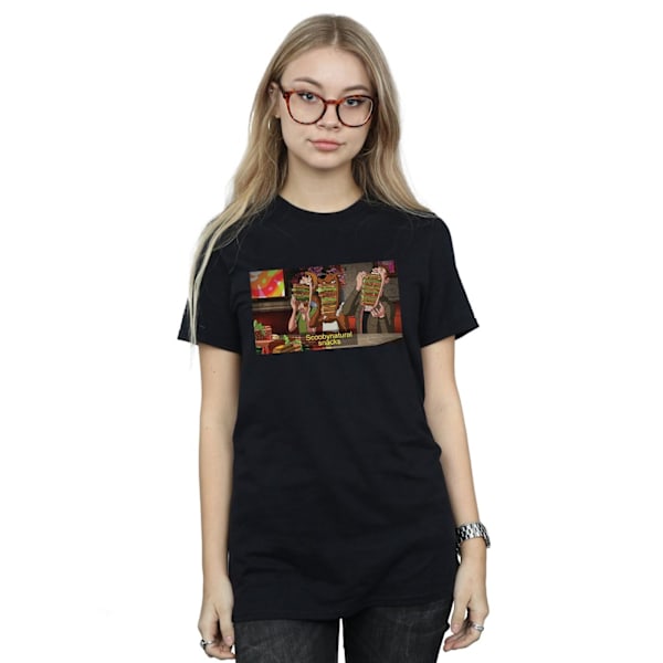 Scoobynatural Dam/Kvinnor Övernaturliga Snacks Bomull Pojkvän Black M