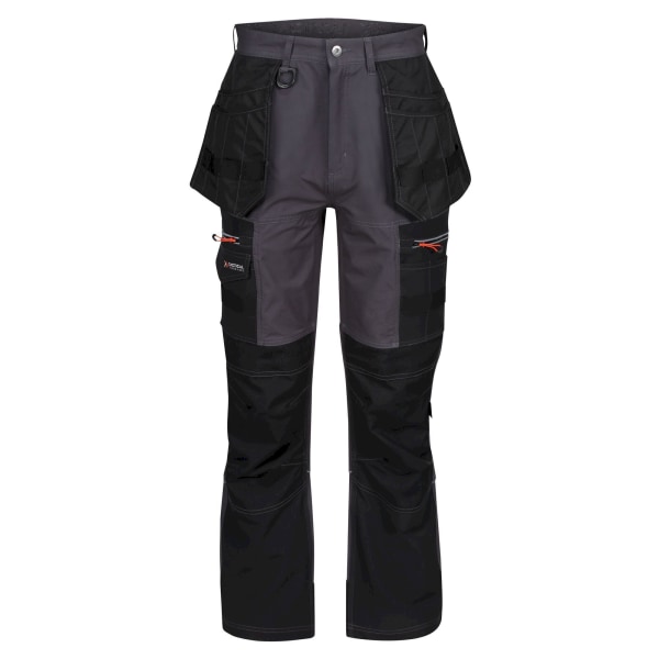 Regatta Mens Infiltrate Softshell Stretch Work Trousers 34L Iro Iron/Black 34L