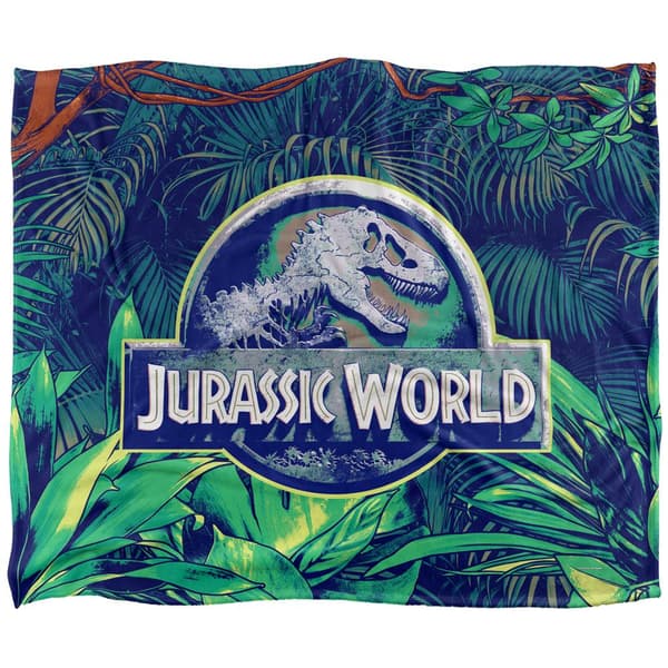 Jurassic World Djungelfilt En Storlek Vit White One Size
