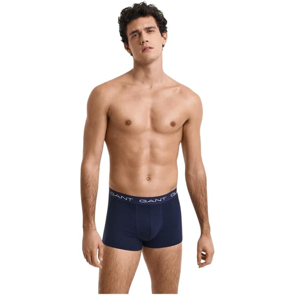 Gant Herr Logo Bomullsblandning Boxer Briefs (3-pack) S Blå Blue S