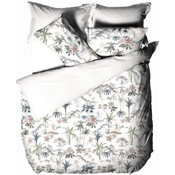 Linen House Luana Quiltad Påslakan Set Enkelsäng Flerfärgad Multicoloured Single