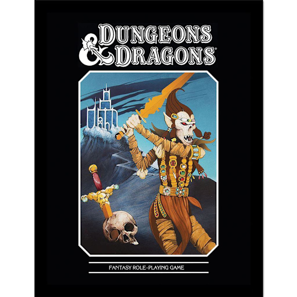 Dungeons & Dragons Fantasy Rollespil Rammeplakat 40cm Multicoloured 40cm x 30cm