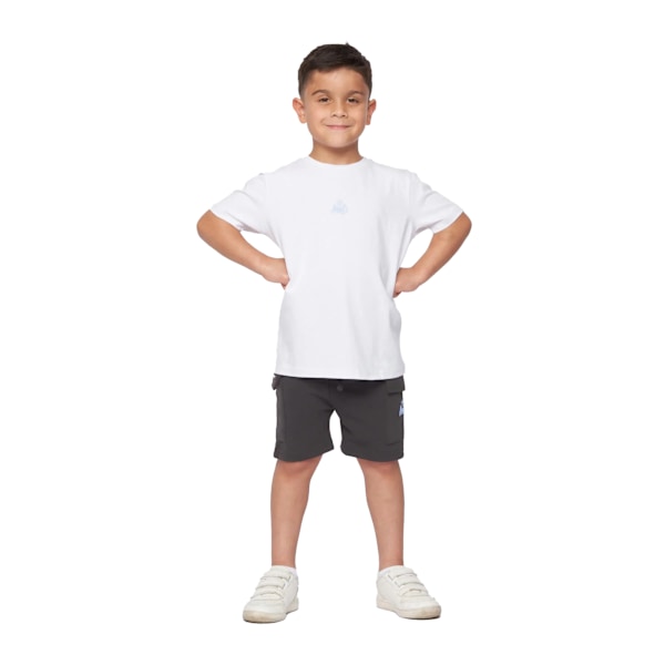 Kings Will Dream Barnkläder/Barn Beaumor T-shirt & Shorts Set 9- White/Coal 9-12 Months