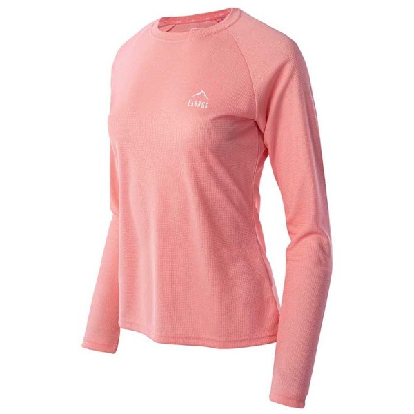 Elbrus Dam/Kvinnor Almar Logo Långärmad T-shirt XL Flaming Flamingo Pink XL