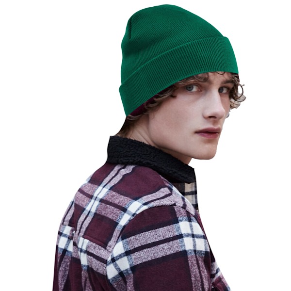 Beechfield Original Recycled Cuffed Beanie One Size Bottle Green Bottle Green One Size