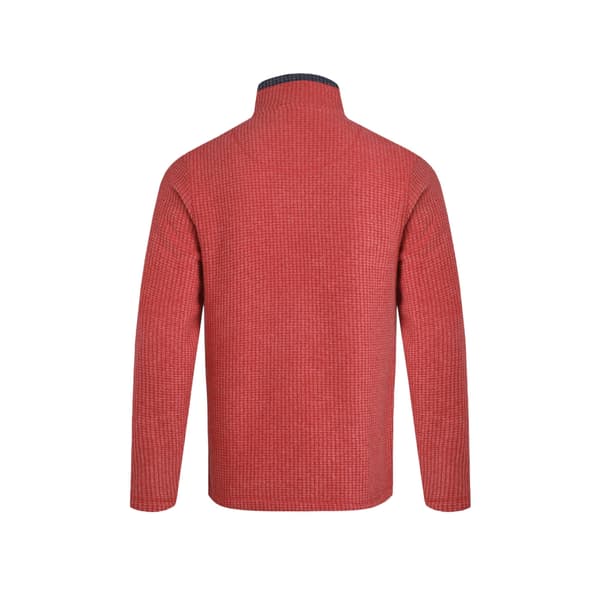 Weird Fish Newark Grid Eco-vänlig Fleecepullover med Kvartssnitt för Herr Washed Black L
