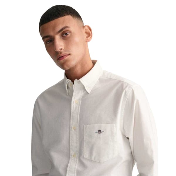 Gant Herr Oxford Skjorta L Vit White L
