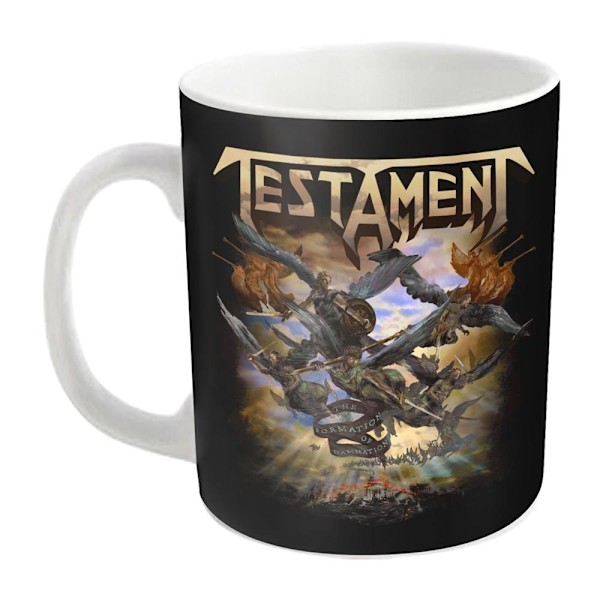 Testament The Formation Of Damnation Mug En Storlek Vit/Svart/Gul White/Black/Yellow One Size