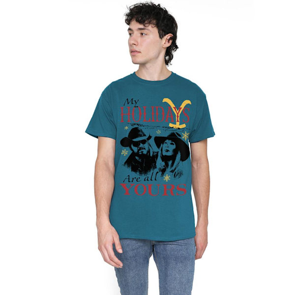 Yellowstone Herr My Holidays Are All Yours Jul T-Shirt XL Slate XL