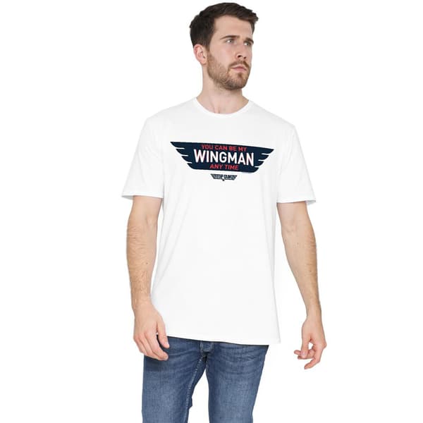 Top Gun Herr Wingman Anytime T-Shirt M Vit White M