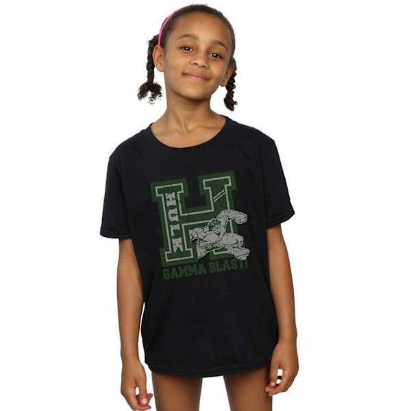 Marvel Girls Hulk Gamma Blast Bomull T-shirt 9-11 år Svart Black 9-11 Years