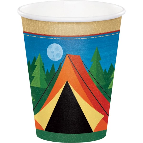 Creative Converting Paper Camping Party Cup (paket med 8) One Siz Multicoloured One Size