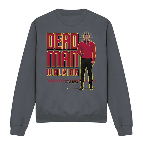 Star Trek Unisex Vuxen Dead Man Walking Sweatshirt M Kolgrå Charcoal M