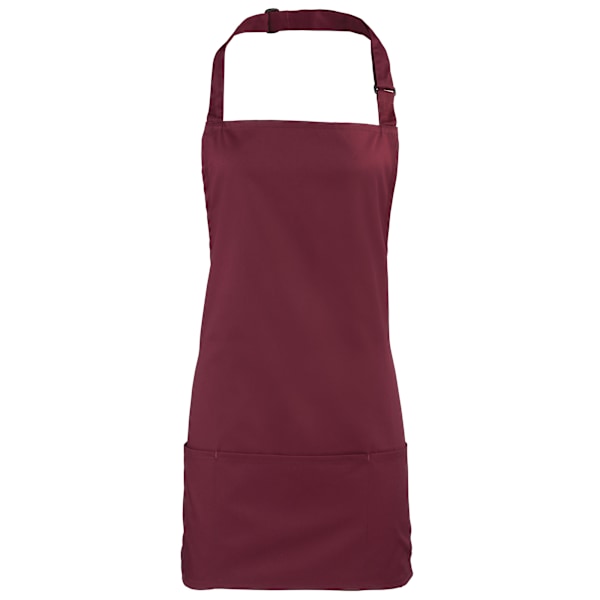 Premier Colours 2-i-1 Förkläde / Arbetskläder En Storlek Bourgogne Burgundy One Size