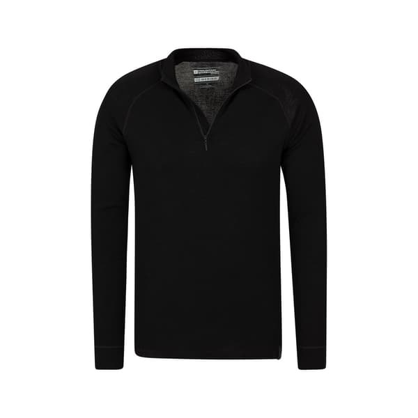 Mountain Warehouse Merino Ull Baslager Topp (2-pack) Black M