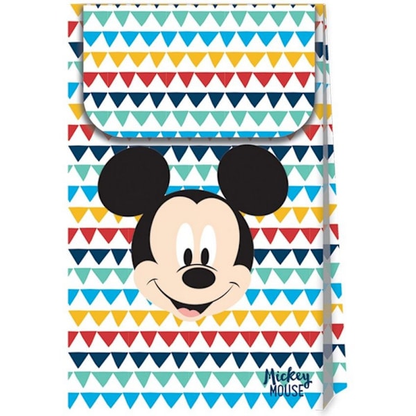 Disney Triangle Pappers Mickey Mouse Festpåsar (6-pack) En storlek Multicoloured One Size