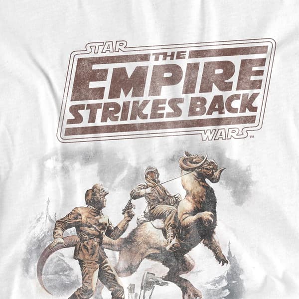 Star Wars Dam/Kvinnor Western Fitted T-shirt M Vit White M
