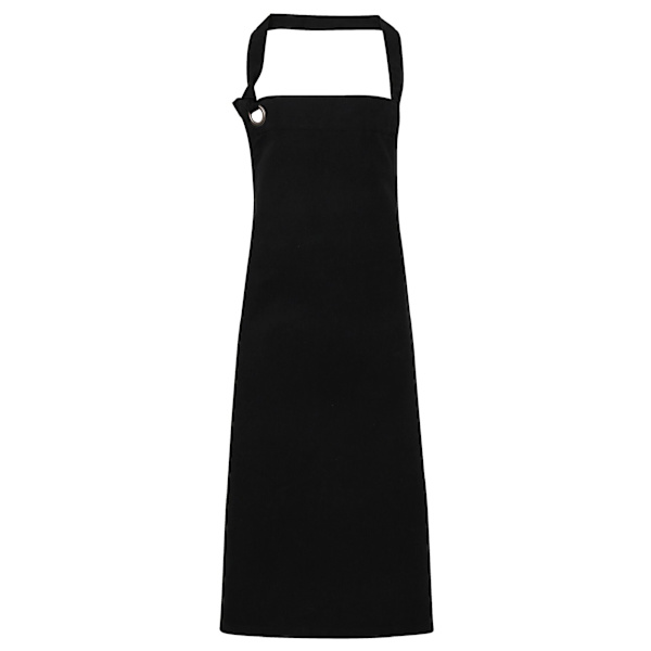 Premier Unisex Calibre Heavy Cotton Canvas Haklappsförkläde (2-pack) Black One Size