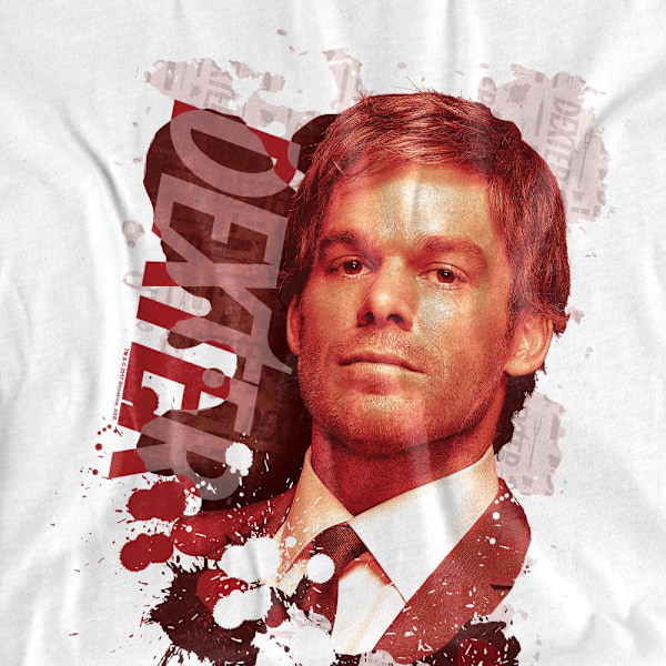 Dexter Unisex Vuxen Splatter T-Shirt M Vit White M