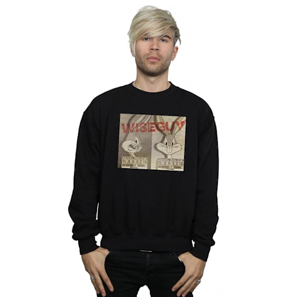 Looney Tunes Mens Wise Guy Sweatshirt 4XL Svart Black 4XL