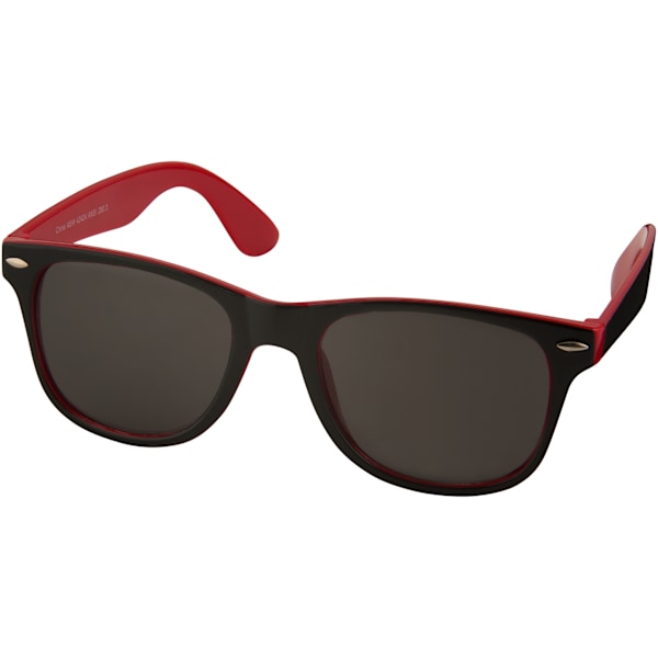 Bullet Sun Ray Solglasögon - Svart Med Färg Pop 14.5 x 15 x 5 Red/Solid Black 14.5 x 15 x 5 cm