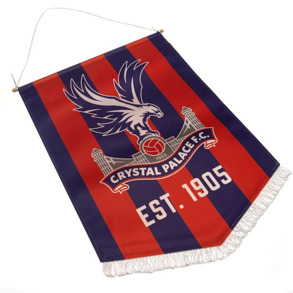 Crystal Palace FC Crest Vimpel En Storlek Blå/Röd Blue/Red One Size
