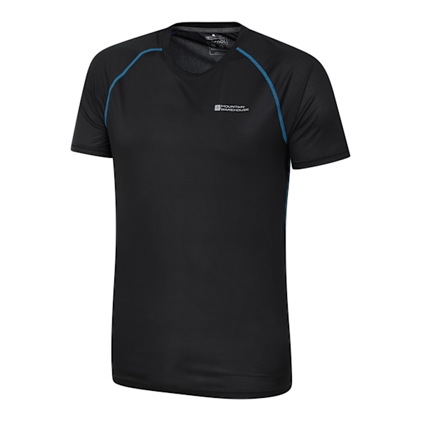 Mountain Warehouse Aero II T-shirt med korta ärmar för män, S, svart Black S