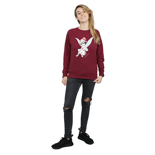 Disney Dam/Kvinnor Tinkerbell Jul Fe Sweatshirt M Bu Burgundy M