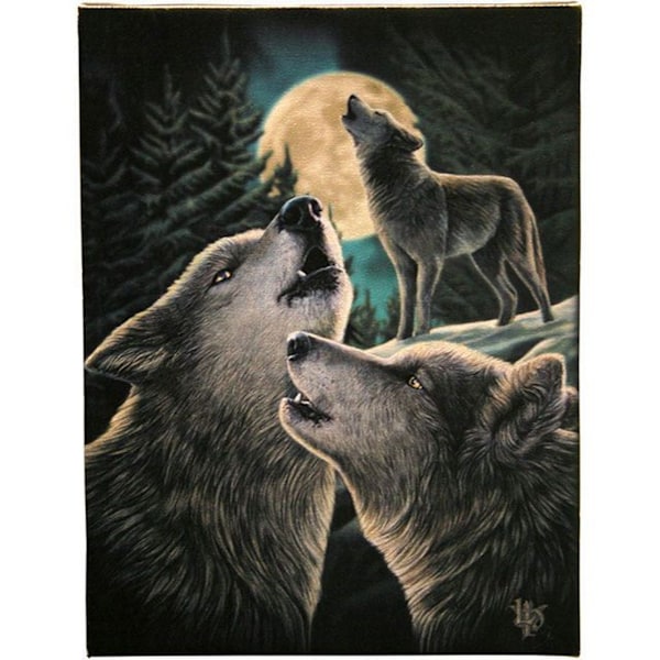 Lisa Parker Wolf Song Canvas Liten Multifärgad Multicoloured Small