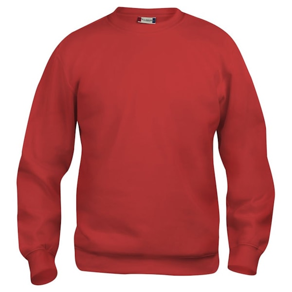 Clique Unisex Vuxen Basic Rund Hals Sweatshirt XS Röd Red XS