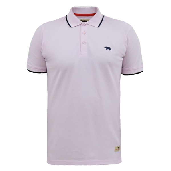 Duke Herr D555 Hamford 2 Tipped Pique Kingsize Poloskjorta 5XL Rosa Pink 5XL