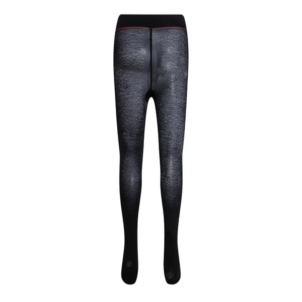 Hugo Dam/Dam Logotyp Leopardmönstrade Tights S Svart Black S