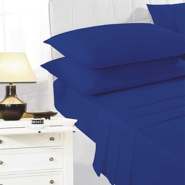 K Collection percale Dra-på-lakan Superking Navy Navy Superking