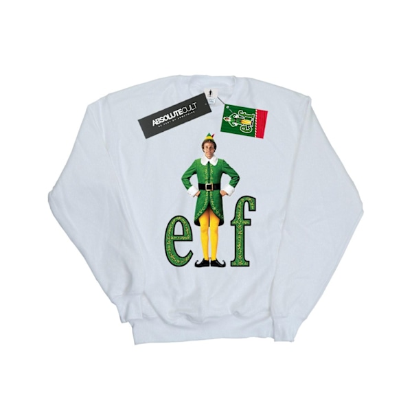 Elf Herr Buddy Logotyp Sweatshirt XL Vit White XL