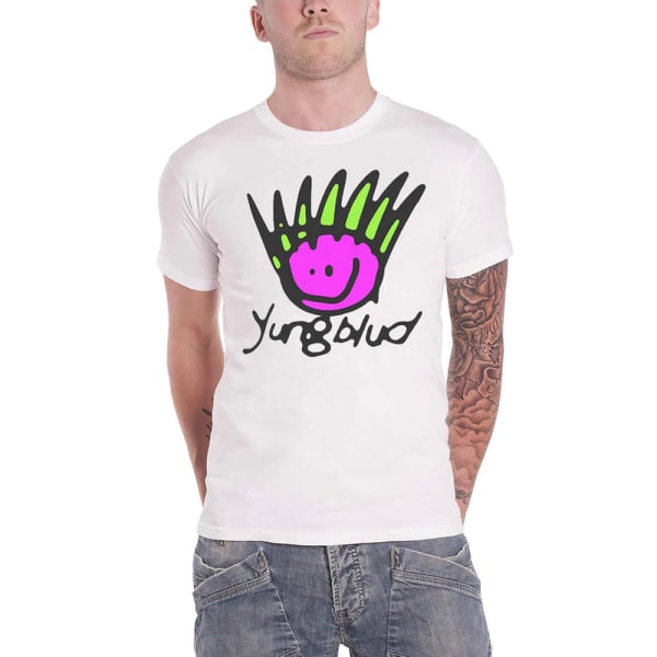 Yungblud Unisex Vuxenansikte T-shirt med print i bomull M Vit White M