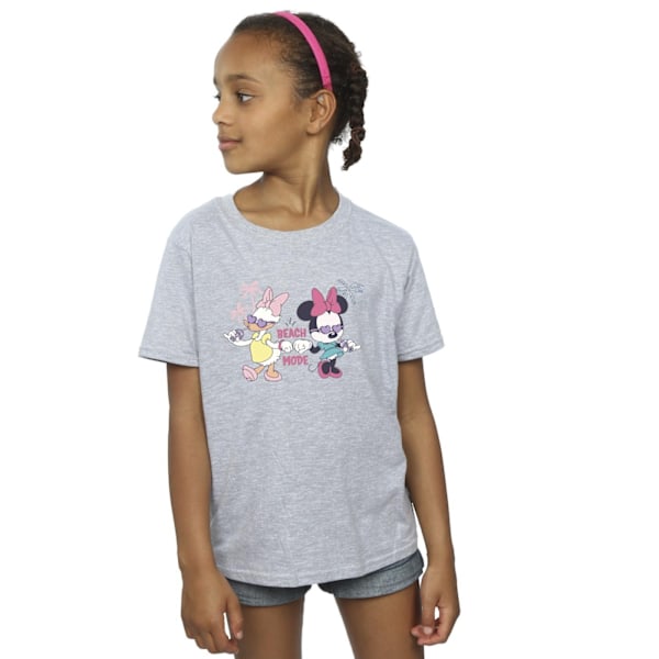 Disney Girls Minnie Daisy Beach Mode Bomull T-shirt 5-6 år S Sports Grey 5-6 Years