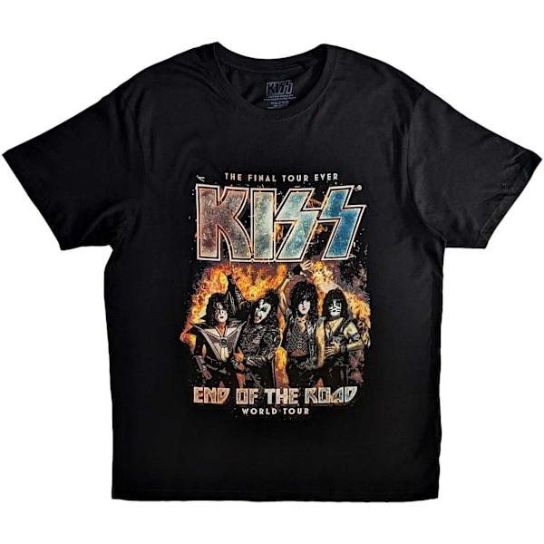 Kiss Unisex Vuxen End Of The Road Final Tour T-Shirt XXL Svart Black XXL