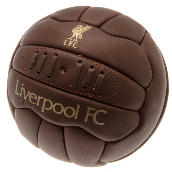 Liverpool FC Official Retro Heritage Ball Storlek 5 Brun Brown Size 5