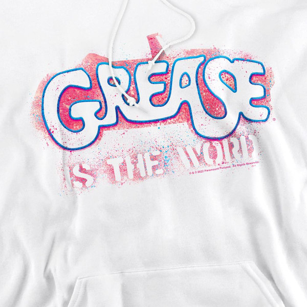 Grease Herr Grease Is The Word Hoodie XL Vit White XL