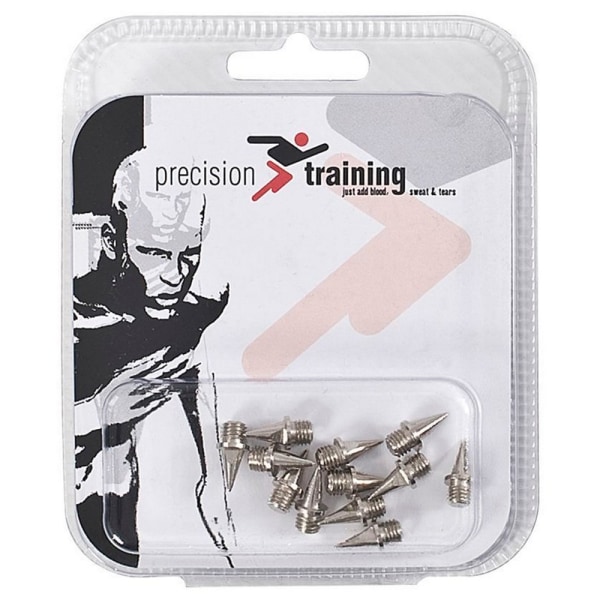 Precision Pyramid Athletic Shoe Spikes Set (Pack med 12) 9mm Sil Silver 9mm