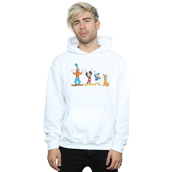 Disney Herr Mickey Mouse Friends Hoodie 3XL Vit White 3XL