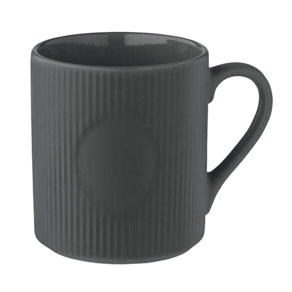 MidOcean Ribbad Keramikmugg 340ml One Size Stengrå Stone Grey One Size