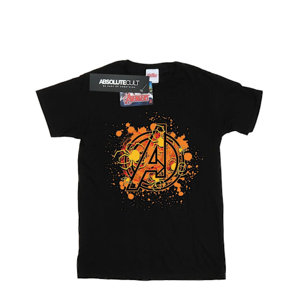 Marvel Mens Avengers Assemble Halloween Spider Logo T-Shirt 3XL Black 3XL