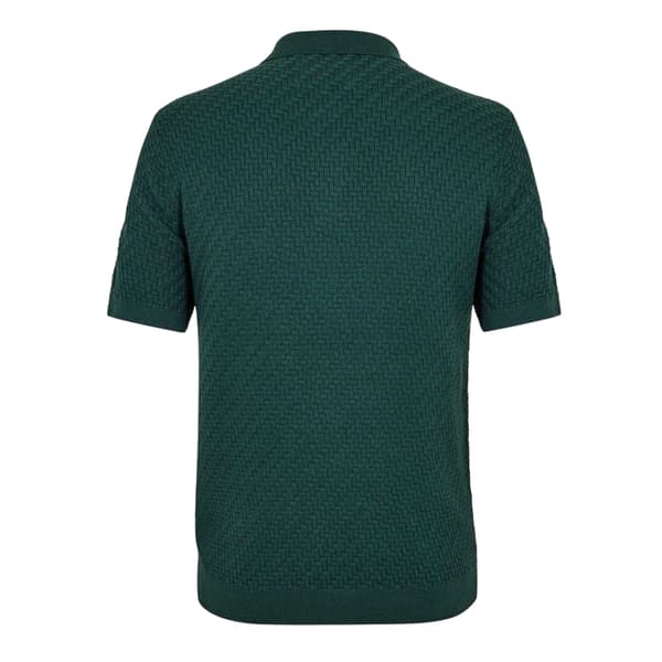 Jack Wills stickad kortärmad pikétröja för män S Evergreen Evergreen S