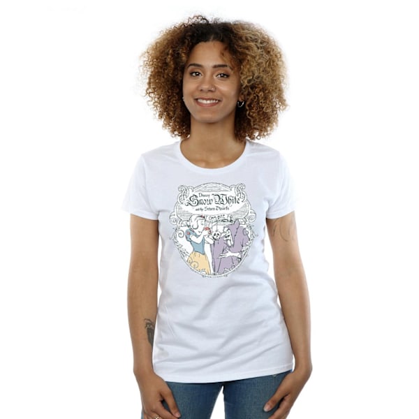 Disney Princess Dam/Damer Snövit Apple Bite Bomull T-shirt White M