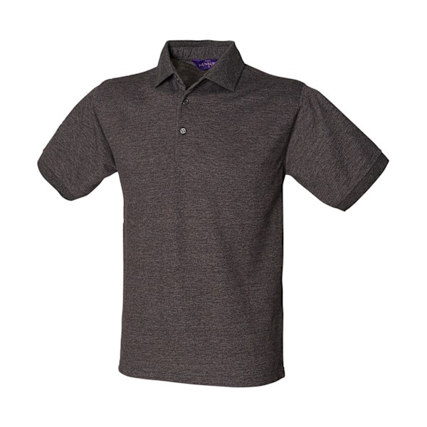 Henbury Herr Polycotton Tung Polotröja S Charcoal Charcoal S