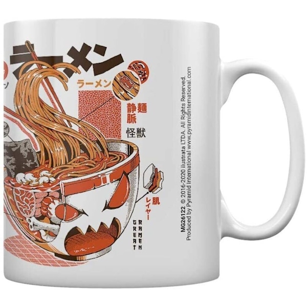 Ilustrata X-Ray Ramen Mug En Storlek Vit/Tegelröd White/Brick Red One Size