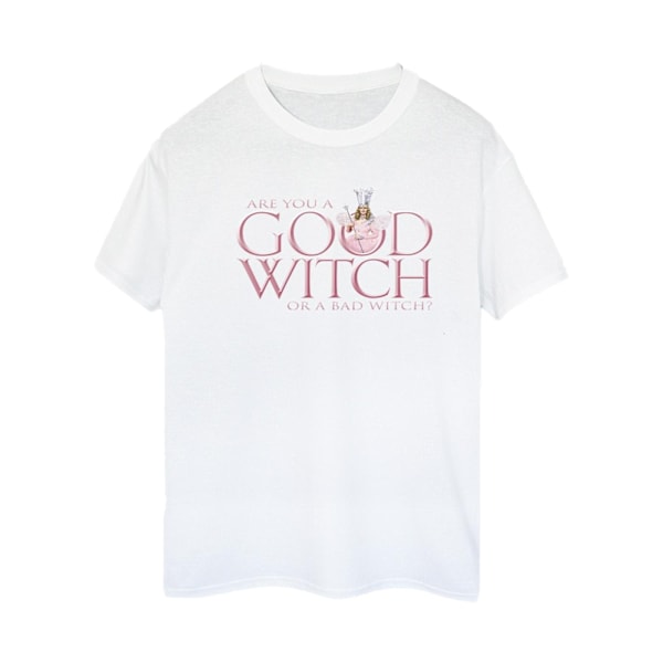 Trollkarlen från Oz Dam/Kvinna Wicked Good Witch Boyfriend T-shirt White L