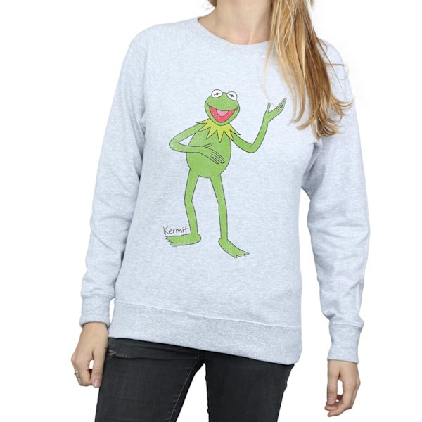 The Muppets Dam/Damer Classic Kermit Heather Sweatshirt M H Heather Grey M