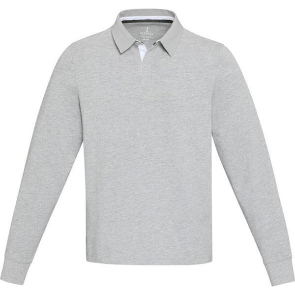 Elevate Unisex Adult Clyde Rugbytröja i ekologisk bomull Heather Grey XL